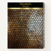 Serpentine schalen 'prachtige lichte textuur notitieboek (Achterkant)