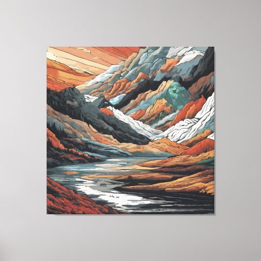 Serpentine Valley Canvas Afdruk (Voorkant)