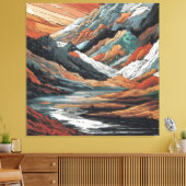 Serpentine Valley Canvas Afdruk (Insitu (Woonkamer))