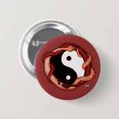 Serpents Dual (Red) Ronde Button 5,7 Cm (Voorkant /achterkant)