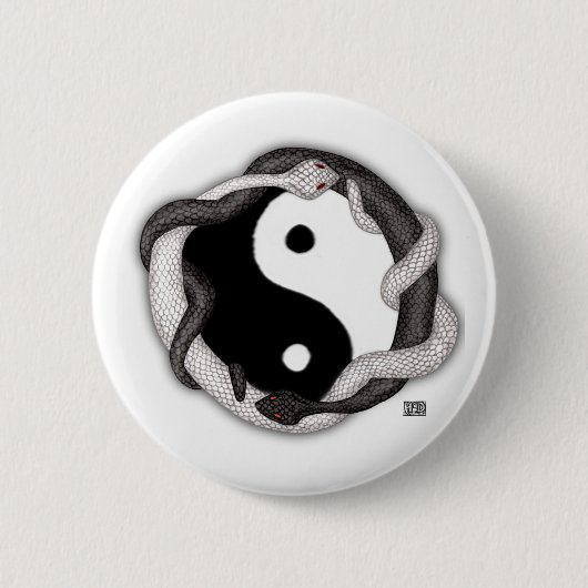 Serpents Dual Ronde Button 5,7 Cm (Voorkant)