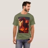 "Serpent's Embrace: Dynamic Snake Tattoo" T-shirt (Voorkant volledig)