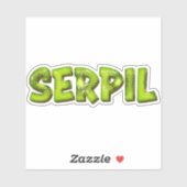 Serpil Name Kiwi Design Aufkleber Sticker (Vel)