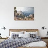 Serra de Estrella of De Neve Canvas Afdruk (Insitu (Slaapkamer))