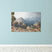Serra de Estrella of De Neve Canvas Afdruk (Insitu (Houten vloer))