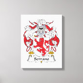 Serrano Family Crest Canvas Afdruk (Voorkant)