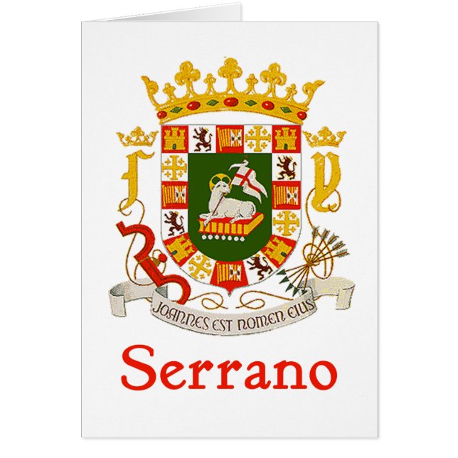 Serrano Shield of Puerto Rico (Voorkant)