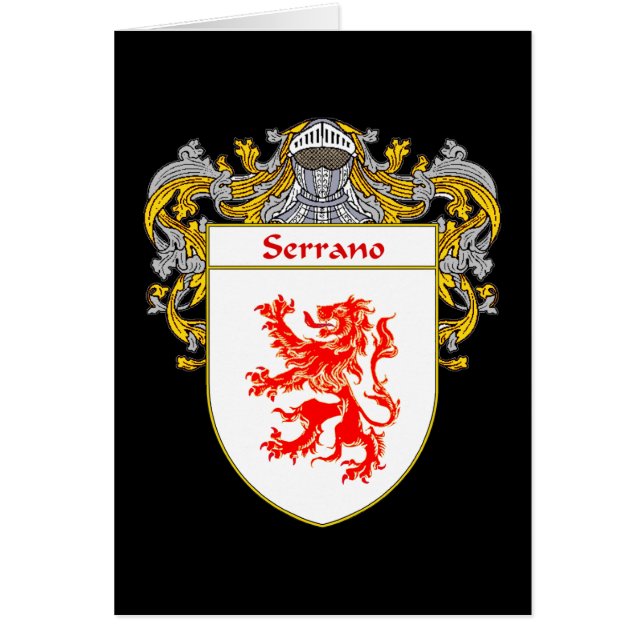 Serrano-wapenschild (gemanteld) (Voorkant)