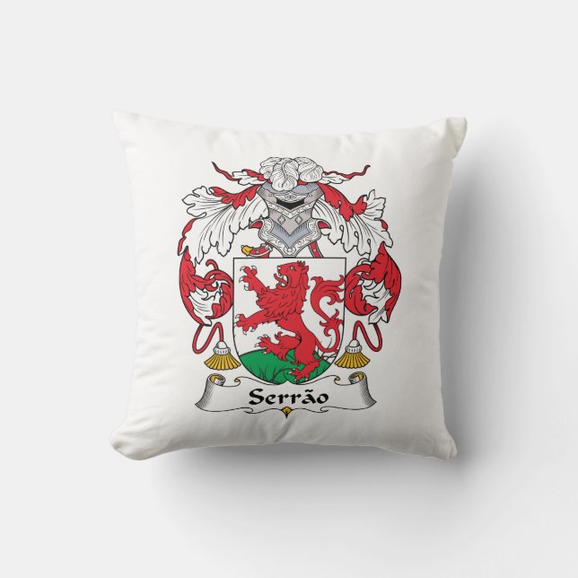 Serrao Family Crest Kussen (Voorkant)