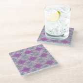 SERRE ARGYLE BREISEL Glas Drink Ondersetlap Glazen Onderzetter (Schuin)