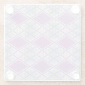 SERRE ARGYLE BREISEL Glas Drink Ondersetlap Glazen Onderzetter (Achterkant)