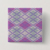 SERRE ARGYLE BREISEL Vierkante Speld Knoop Button 5,1 Cm (Voorkant)