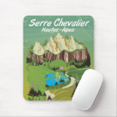 Serre Chevalier, Frankrijk ski reisposter Muismat (Met muis)