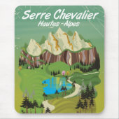 Serre Chevalier, Franse skiposter Muismat (Voorkant)