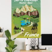 Serre Chevalier, Franse skiposter Poster (Thuiskantoor)