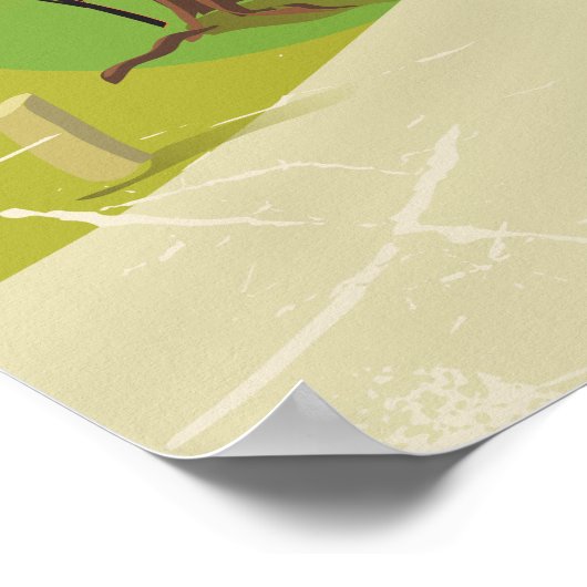 Serre Chevalier, Franse skiposter Poster (Hoek)