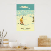 Serre Chevalier Snowboarden Reisposter Poster (Keuken)