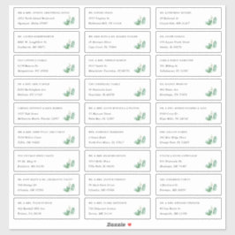 serre | Individuele gast Adresetiketten Sticker