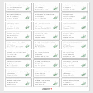 serre   Individuele gast Adresetiketten Sticker