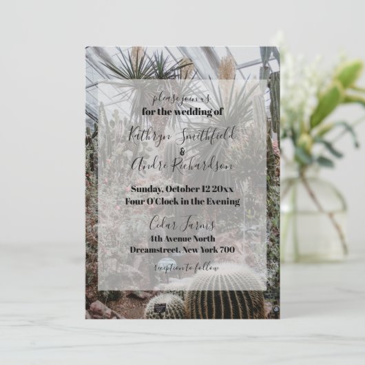 serre kaart (Staand voorkant)