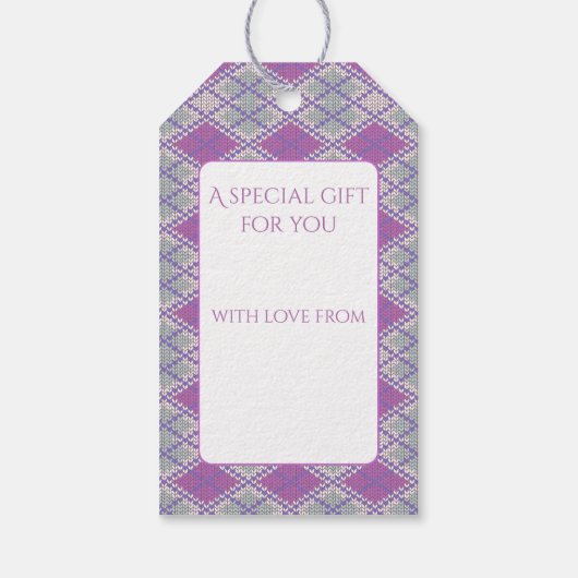 SERRE PAARS KABELTRUI GIFT TAGS CADEAULABEL (Achterkant)