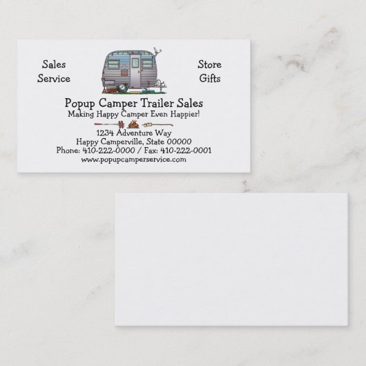 Serro Scotty Camper Visitekaartje (Voorkant / Achterkant)
