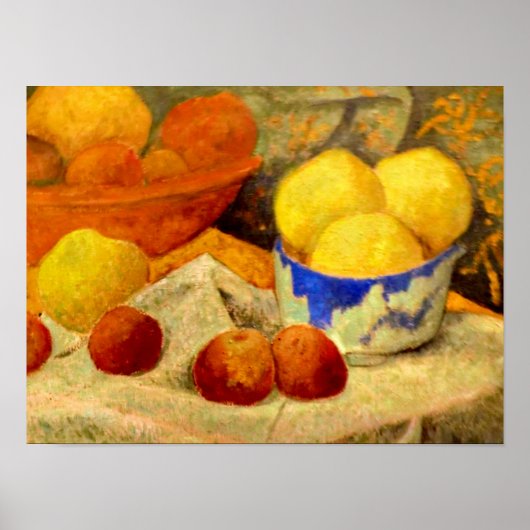 Serusier - Appels en Blue Bowl Poster (Voorkant)