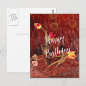 Serusier - Bouquet of Tulips, Birthday Wishes Briefkaart (Voorkant / Achterkant)