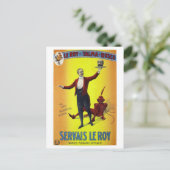 Servais Leroy Rested  Magicia Poster Briefkaart (Staand voorkant)