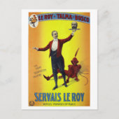 Servais Leroy Rested Magicia Poster Briefkaart (Voorkant)