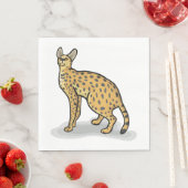Serval Animal Napkins Servet (Insitu)
