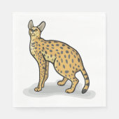 Serval Animal Napkins Servet (Voorkant)