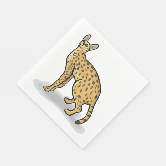 Serval Animal Napkins Servet (Hoek)