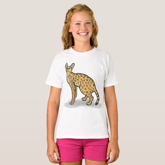 Serval Animal T-Shirt (Voorkant volledig)