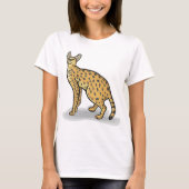 Serval Animal T-Shirt (Voorkant)