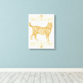 Serval Canvas Afdruk (Insitu (Houten vloer))