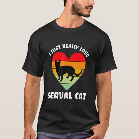 Serval Cat beloved Cat T-shirt (Voorkant)