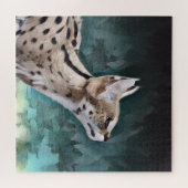 Serval Cat Legpuzzel (Horizontaal)