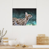 Serval Cat Poster (Keuken)
