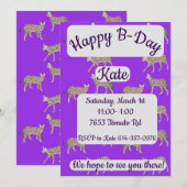 Serval Cats Happy Birthday Kaart (Voorkant / Achterkant)