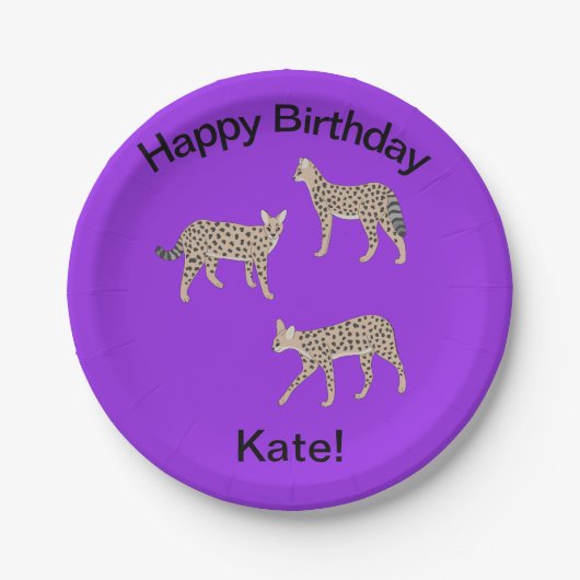 Serval Cats  Papieren Bordje (Voorkant)