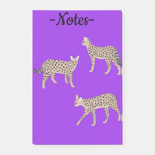 Serval Cats Post-it® Notes (Voorkant)