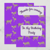 Serval Cats Thank you Card Kaart (Voorkant / Achterkant)