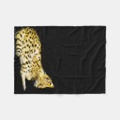 Serval Fleece Deken (Voorkant (Horizontaal))