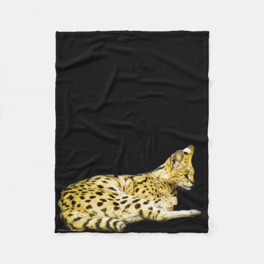 Serval Fleece Deken (Voorkant)