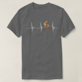 Serval Heartbeat EKG Pulse Serval Cat African Wild T-shirt (Design voorkant)