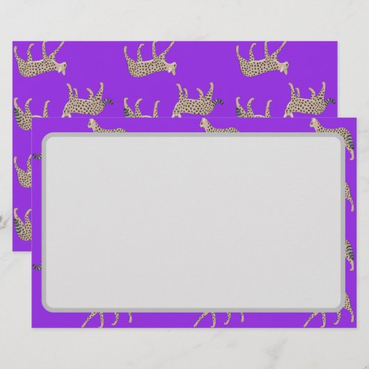 Serval katten  briefpapier (Voorkant / Achterkant)