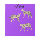 Serval katten notitieblok (Voorkant)