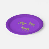 Serval katten papieren bordje (Gekanteld)