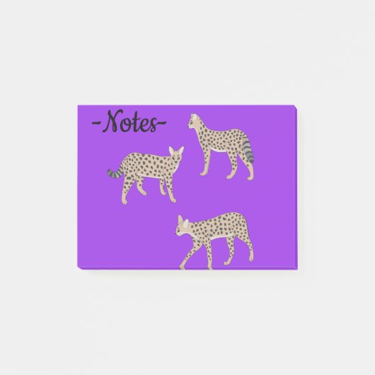Serval katten post-it® notes (Voorkant)